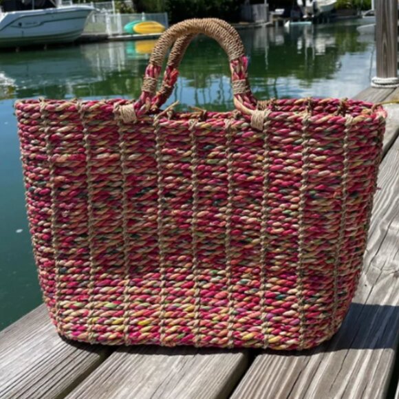 Cappelli Straworld Handbags - Cappelli Straworld Multicolor Rafia Tote Bag